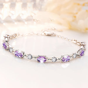 Amethyst Couple Bracelet