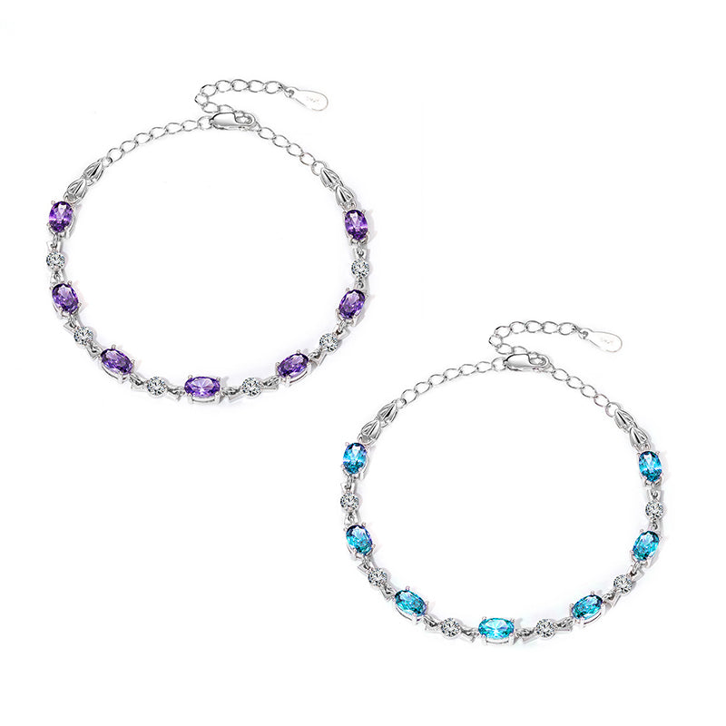 Amethyst Couple Bracelet