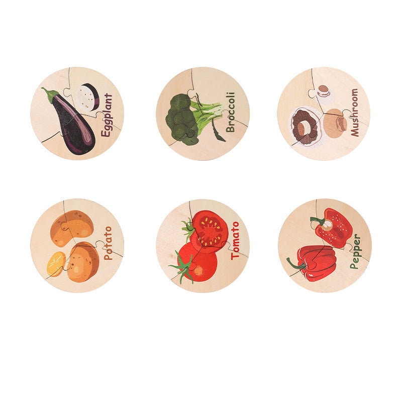 Wooden Puzzles Toddler Sensory Toys