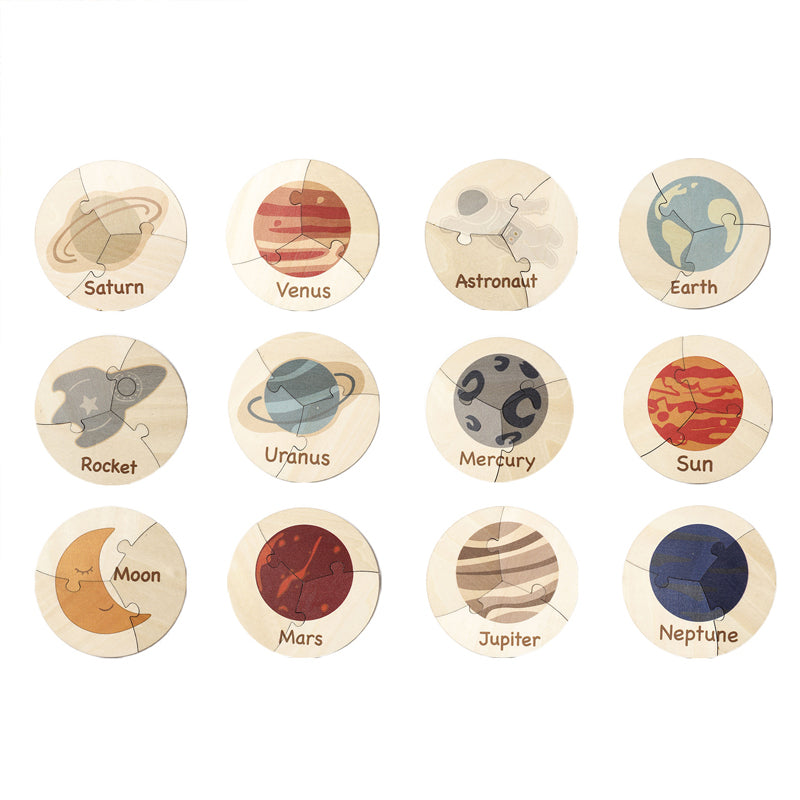 Wooden Puzzles Toddler Sensory Toys