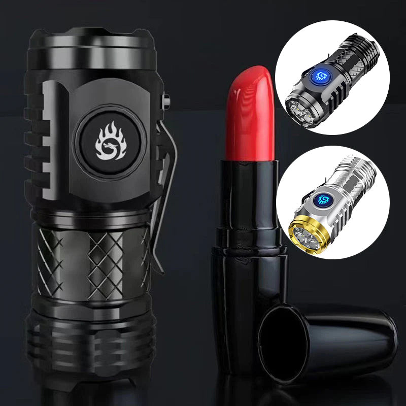 Portable Three-eyed monster mini flashlight
