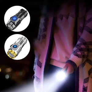 Portable Three-eyed monster mini flashlight
