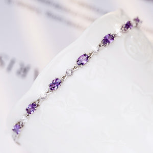 Amethyst Couple Bracelet