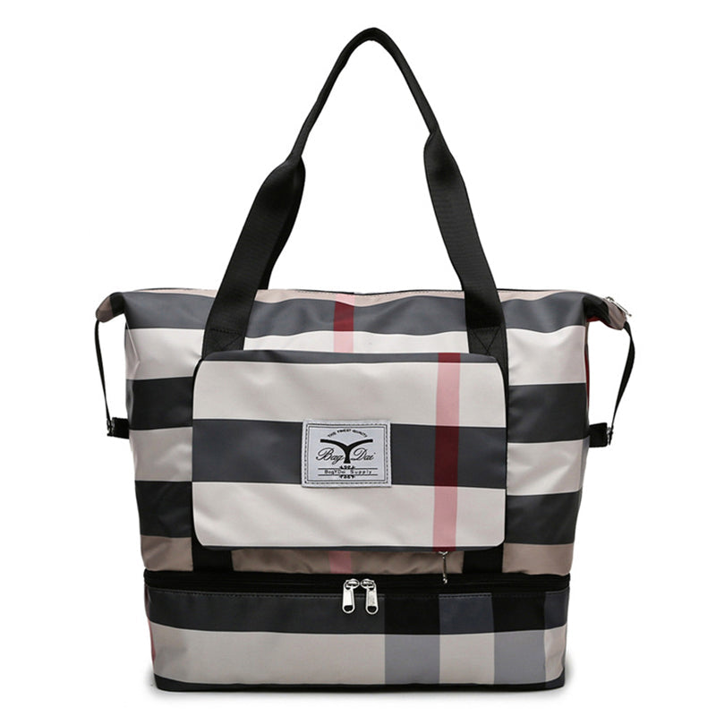 Large Capacity Plaid Travel Bag