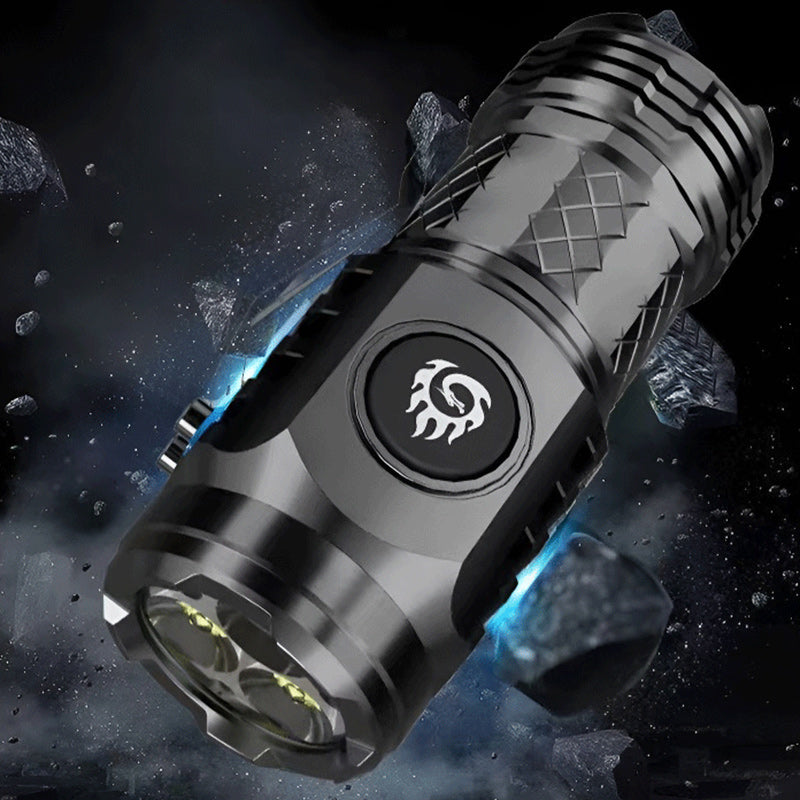 Portable Three-eyed monster mini flashlight