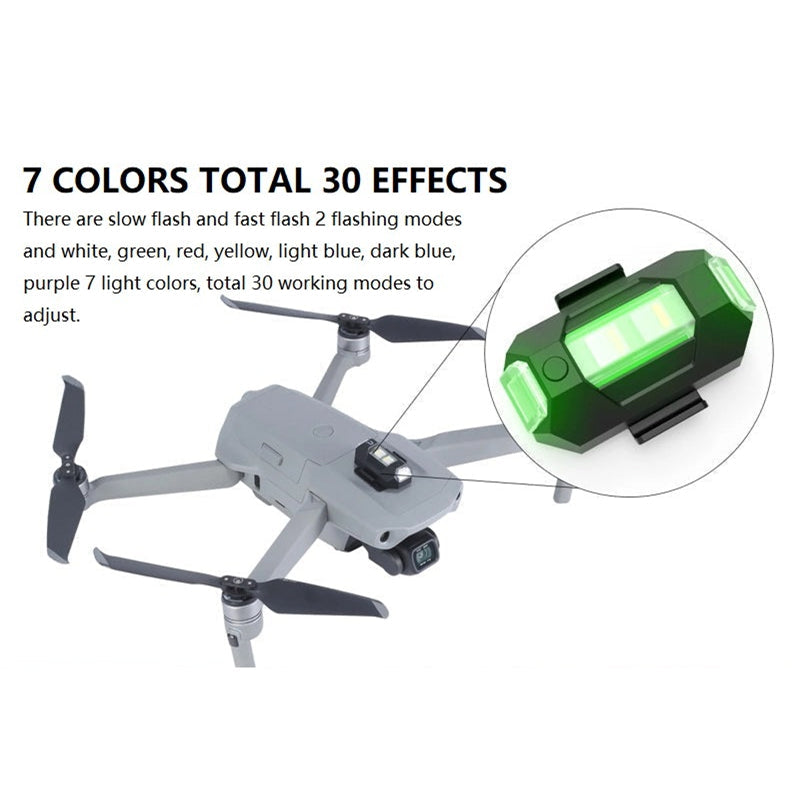 7 Colors LED Aircraft Strobe Lights & USB Charging