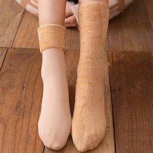 Colorful Thickening Winter Soft Velvet Snow Socks