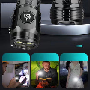 Portable Three-eyed monster mini flashlight