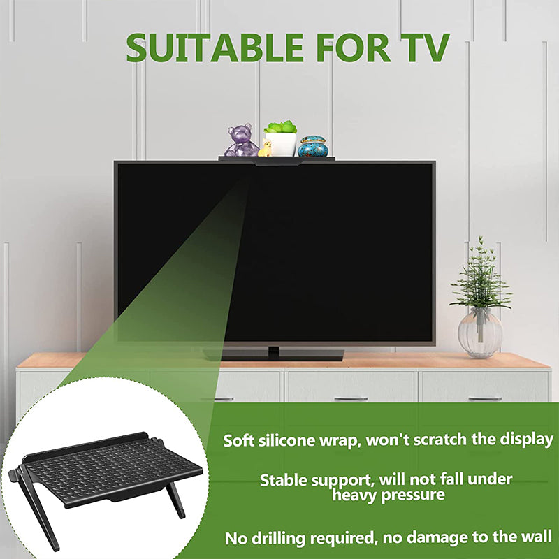 Adjustable TV Computer Top Storage Shelf