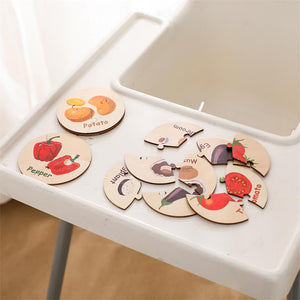 Wooden Puzzles Toddler Sensory Toys