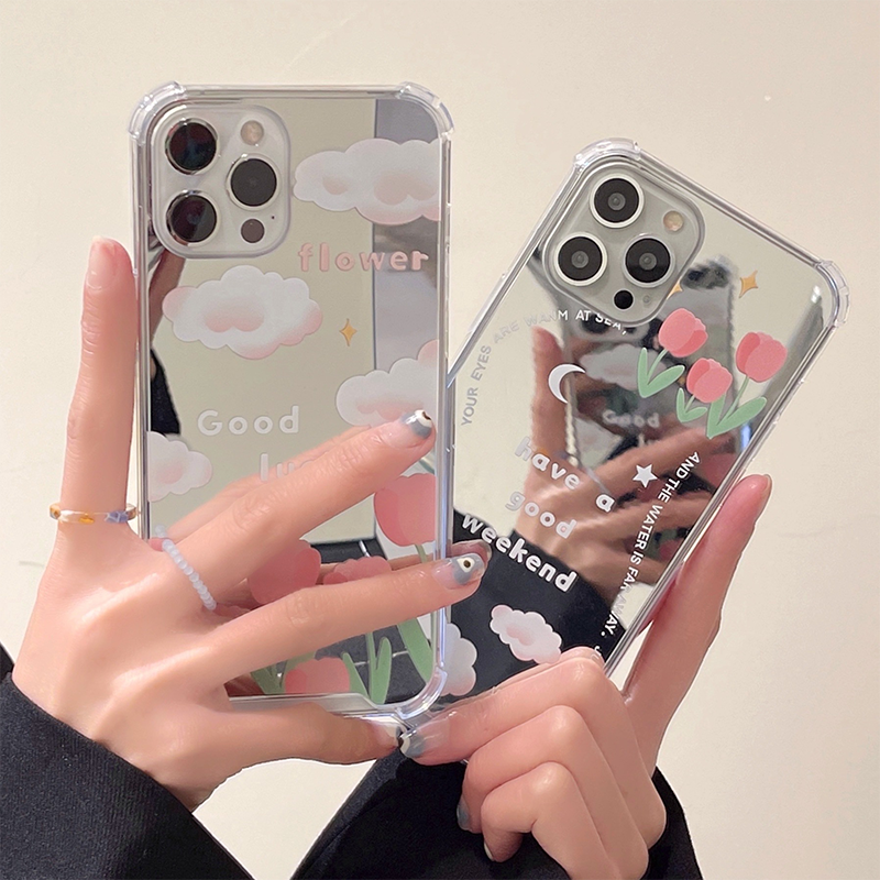 Clouds Tulip Anti-drop Phone Case