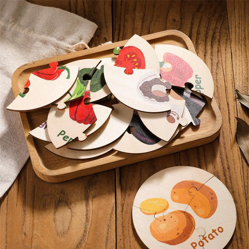 Wooden Puzzles Toddler Sensory Toys