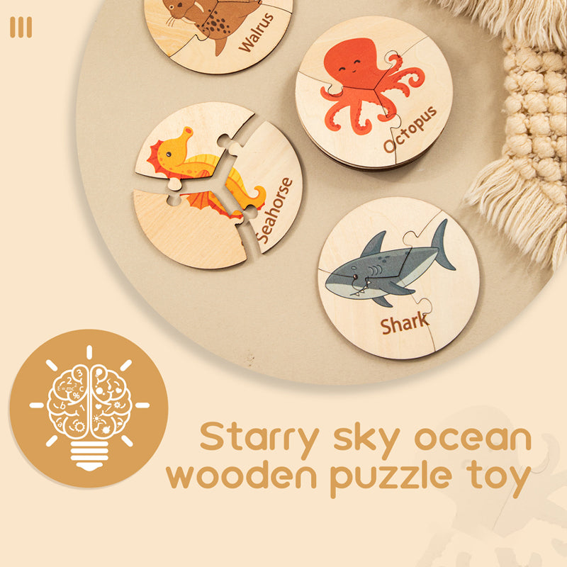 Wooden Puzzles Toddler Sensory Toys