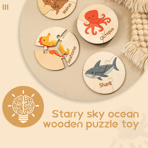 Wooden Puzzles Toddler Sensory Toys
