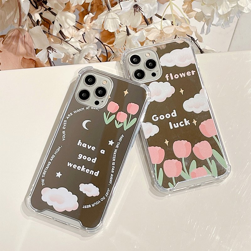 Clouds Tulip Anti-drop Phone Case