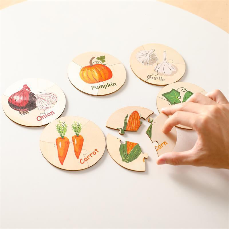 Wooden Puzzles Toddler Sensory Toys
