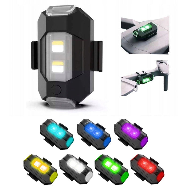 7 Colors LED Aircraft Strobe Lights & USB Charging