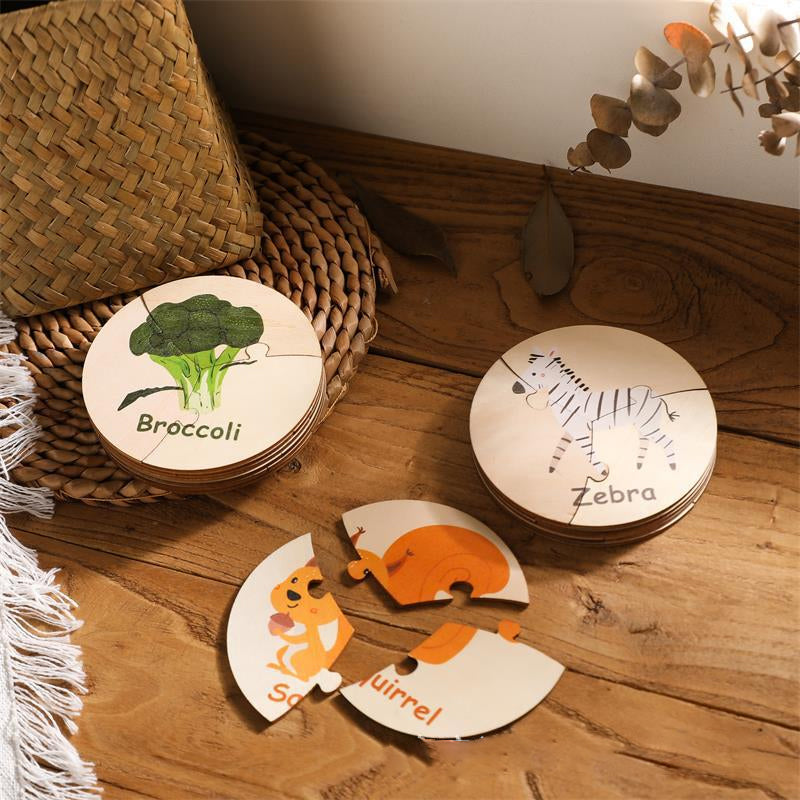 Wooden Puzzles Toddler Sensory Toys