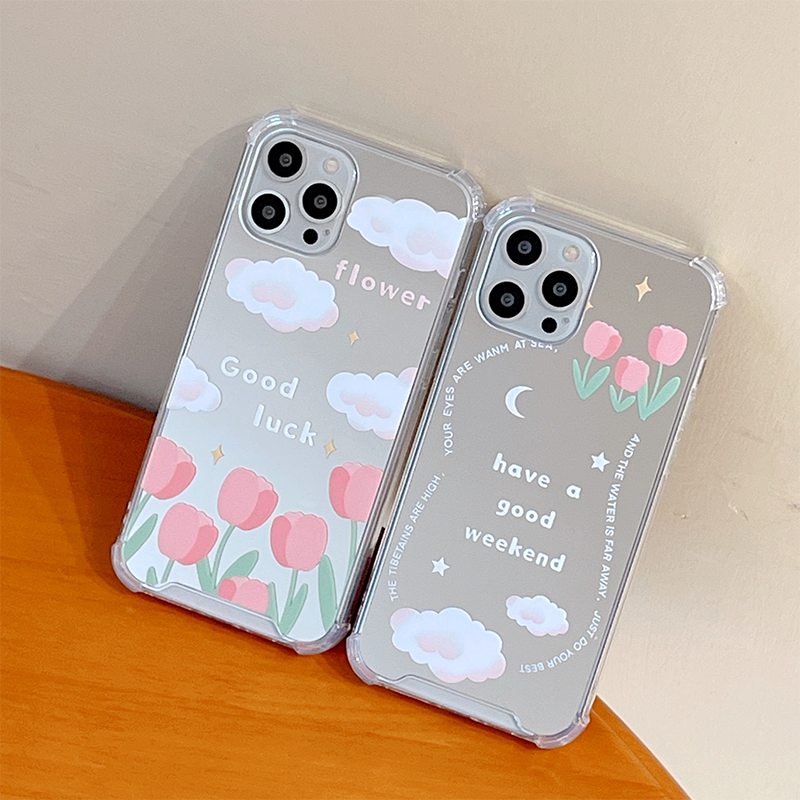 Clouds Tulip Anti-drop Phone Case