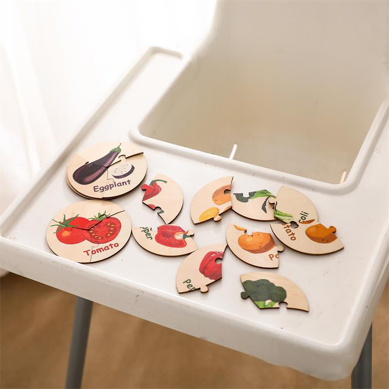 Wooden Puzzles Toddler Sensory Toys