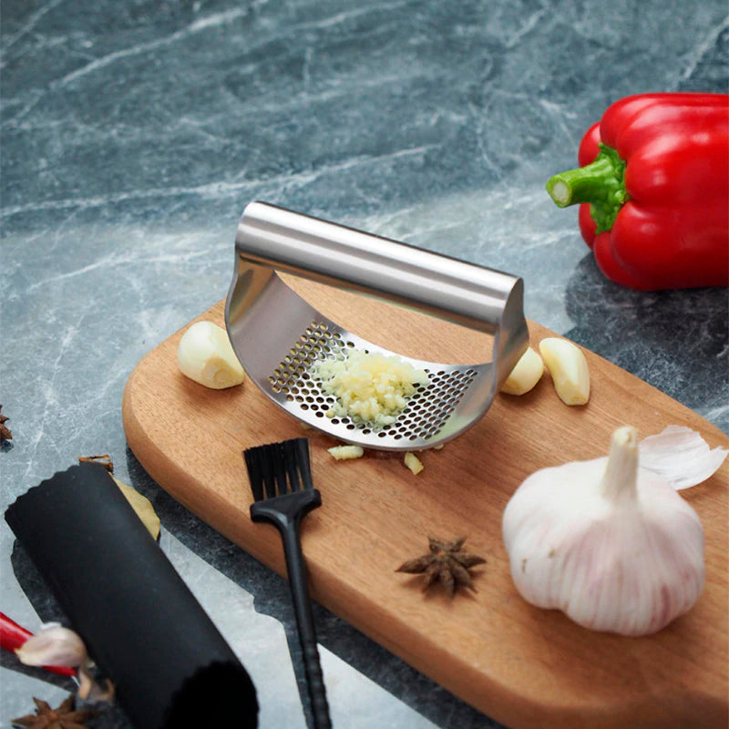Stainless Steel Garlic Press