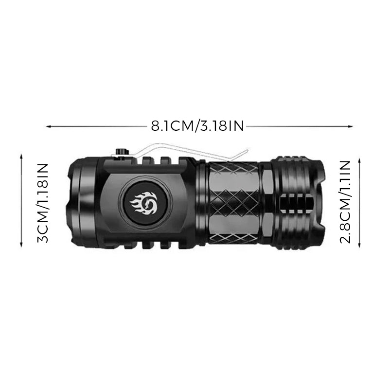 Portable Three-eyed monster mini flashlight
