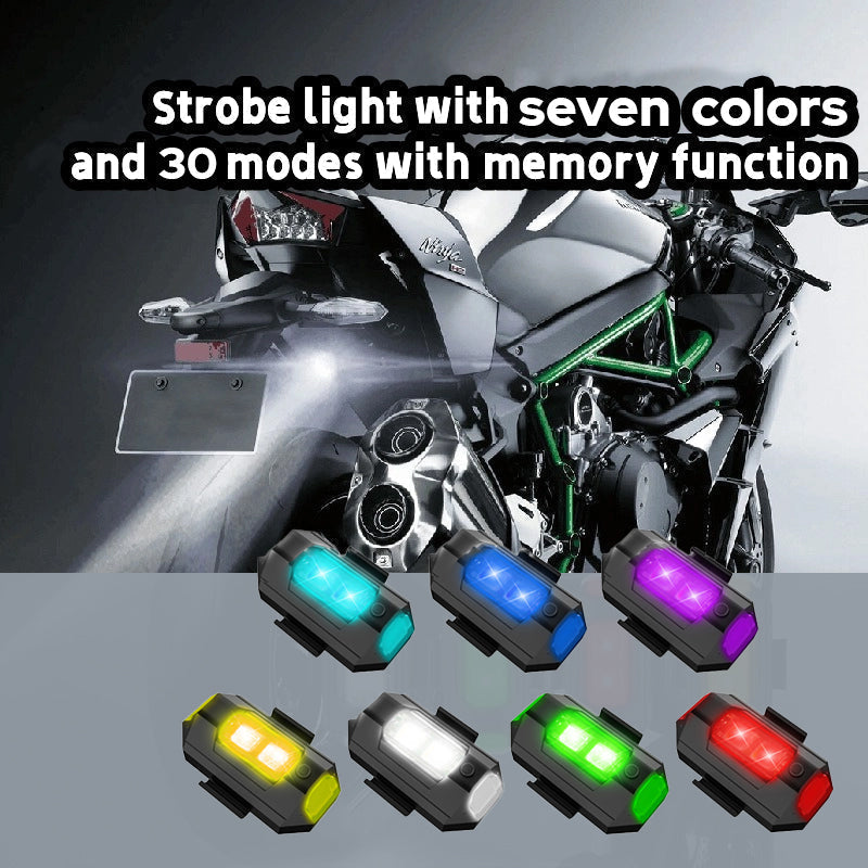 7 Colors LED Aircraft Strobe Lights & USB Charging