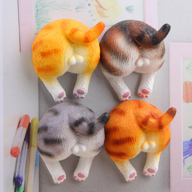 Cute Cat Butt Refrigerator Magnets