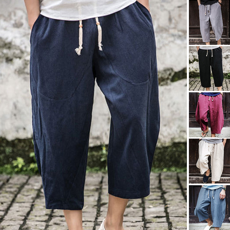 Men's Loose Linen Casual Pants