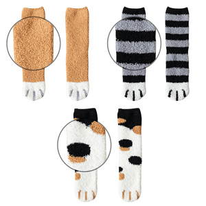 Fluffy Fuzzy Cat Claw Socks