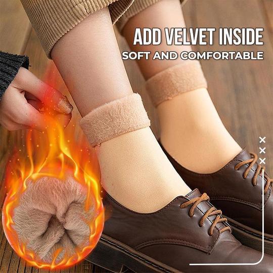Colorful Thickening Winter Soft Velvet Snow Socks