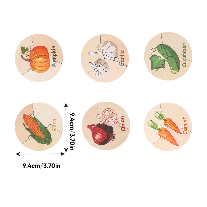 Wooden Puzzles Toddler Sensory Toys