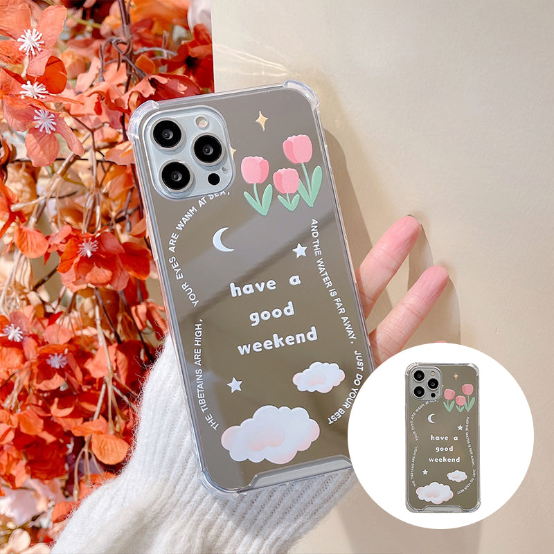 Clouds Tulip Anti-drop Phone Case