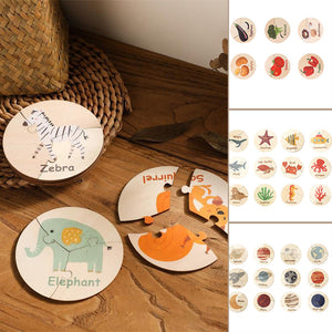 Wooden Puzzles Toddler Sensory Toys