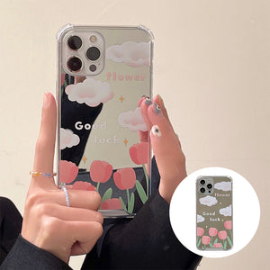 Clouds Tulip Anti-drop Phone Case